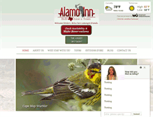 Tablet Screenshot of alamoinnbnb.com